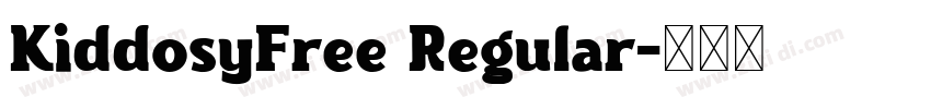 KiddosyFree Regular字体转换